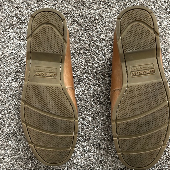 MEN'S SPERRY LEEWARD 2 EYE BOAT SHOES Size 10.5 W Color Sahara - Picture 5 of 12
